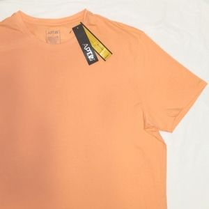 APT 9 Crew Neck Layering Short Sleeve Tshirt sz Men's Lg Papaya Punch Lt Orange